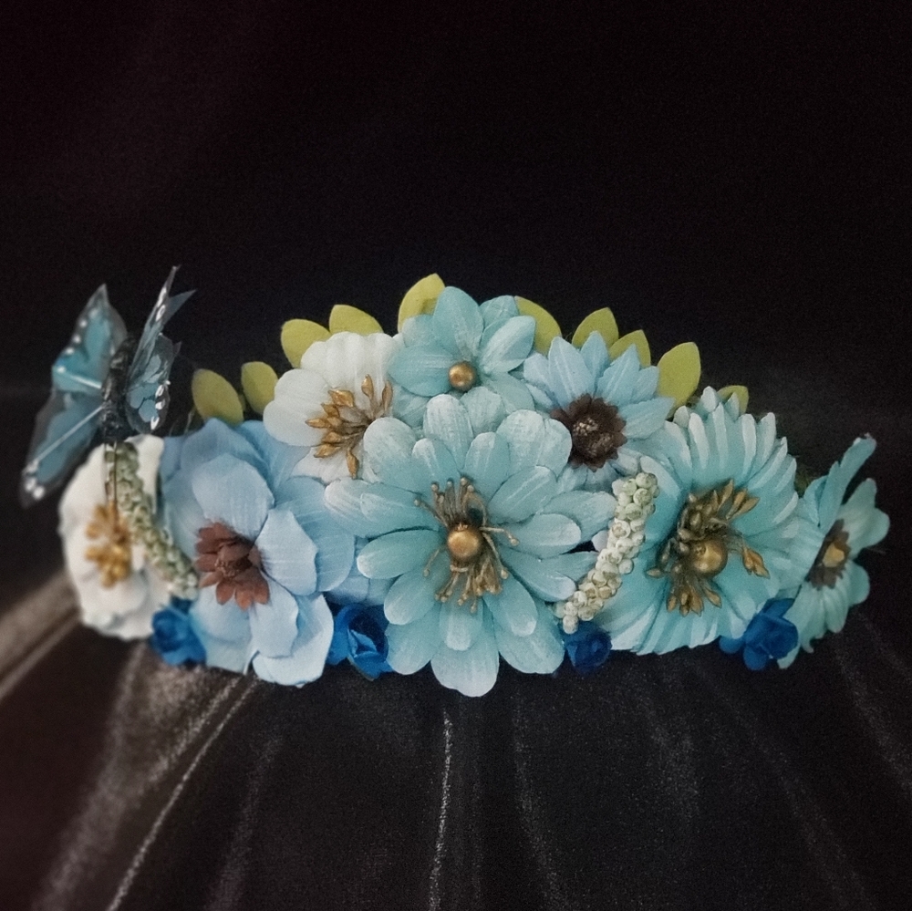 Boho Butterfly Flower Crown (OOAK)